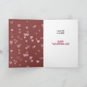 かわいいフローラヤギのキッドバレンタイン シーズンカード (内部)