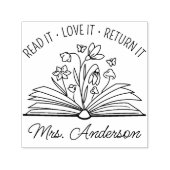 かわいいフローラライブラリフローラあなたの心を育てる先生 セルフインキングスタンプ (デザイン)