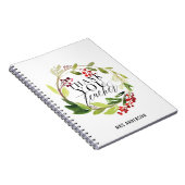 かわいいフローラリースエレガント先生 ノートブック (右側)