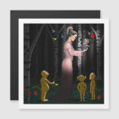 かわいいフローラロマンスマグネットカード (正面/裏面)