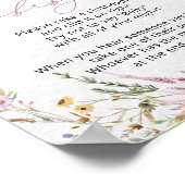 かわいいフローラワイルドフラワーポスター言わないベビー ポスター (角)