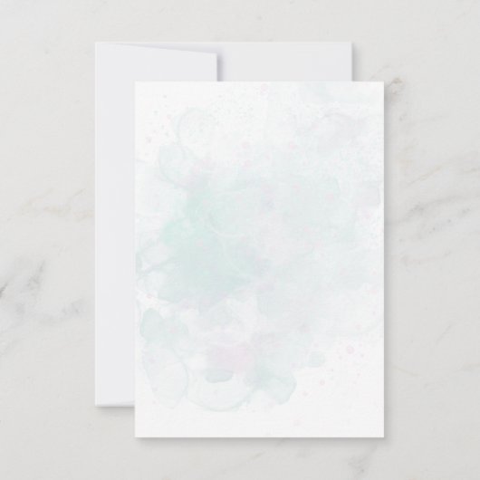 かわいいフローラヴィンテージイースターバニーハッピーイースター ノートカード (裏面)