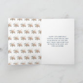 かわいいフローラ亀の誕生日パーティー カード (内部)