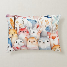 かわいいフローラ動物かわいいデザイン アクセントクッション