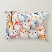 かわいいフローラ動物かわいいデザイン アクセントクッション (裏面)