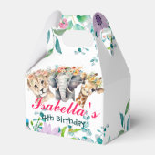 かわいいフローラ動物園ジャングル動物誕生日へようこそ フェイバーボックス (正面サイド)