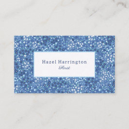 かわいいフローラ名刺カスタマイズ可能なブルース 名刺