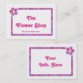 かわいいフローラ名刺 名刺 (正面/裏面)