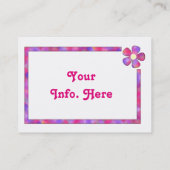 かわいいフローラ名刺 名刺 (裏面)