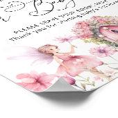 かわいいフローラ妖精の庭の本ベビーポスター ポスター (角)