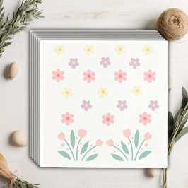 かわいいフローラ小さなホッパーバニー赤ちゃんシャワー スタンダードカクテルナプキン