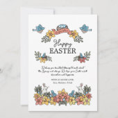 かわいいフローラ復活鳥とバニー シーズンカード (正面)