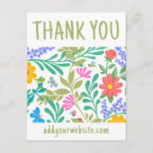 かわいいフローラ自然ご購入ありがとうございます エンクロージャーカード (正面)