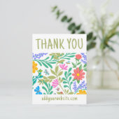 かわいいフローラ自然ご購入ありがとうございます エンクロージャーカード (スタンド正面)