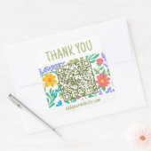 かわいいフローラ自然ご購入ありがとうございます スクエアシール (封筒)