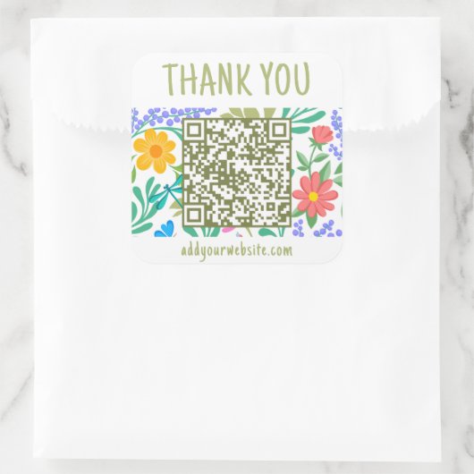 かわいいフローラ自然ご購入ありがとうございます スクエアシール (バッグ)