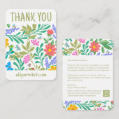 かわいいフローラ自然ご購入ありがとうございます ノートカード (正面/裏面)