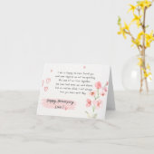 かわいいフローラ記念日カード カード (黄色い花)