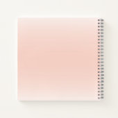 かわいいフローラ象の赤ちゃん女の子の赤ちゃんシャワー ノートブック (裏面)