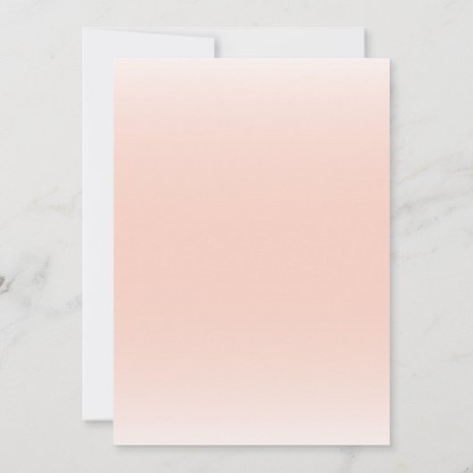 かわいいフローラ象の赤ちゃん女の子の赤ちゃんシャワー 招待状 (裏面)