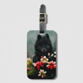 かわいいフローラ野生の動物のラゲッジタグ ラゲッジタグ (正面縦)