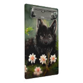 かわいいフローラ野生動物のクリップボード ミニクリップボード (アングル)