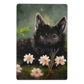 かわいいフローラ野生動物のクリップボード ミニクリップボード (裏面)