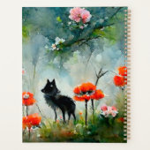 かわいいフローラ野生動物のプランナー プランナー手帳 (裏面)