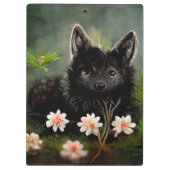 かわいいフローラ野生動物 クリップボード (裏面)