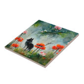 かわいいフローラ野生動物 タイル (側面)