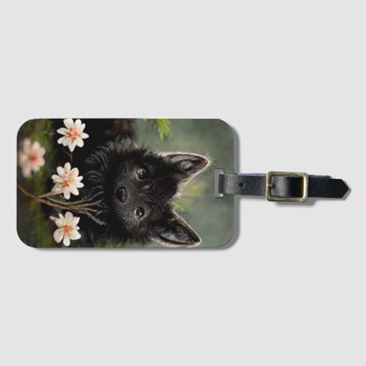 かわいいフローラ野生動物 ラゲッジタグ (正面横)