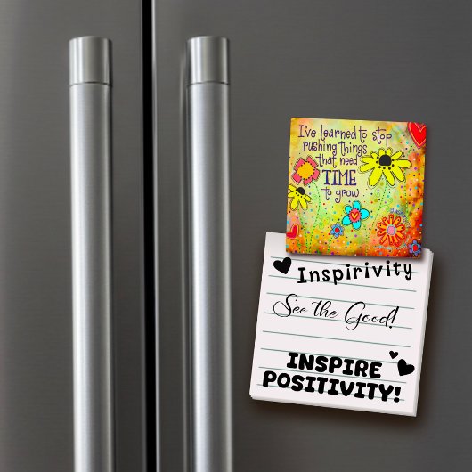 かわいいフローラ黄色のおもしろいを育てる感動的時間 マグネット