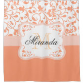 かわいいフローラ シャワーカーテン (正面)