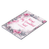 かわいいフローラ ノートブック (左側)