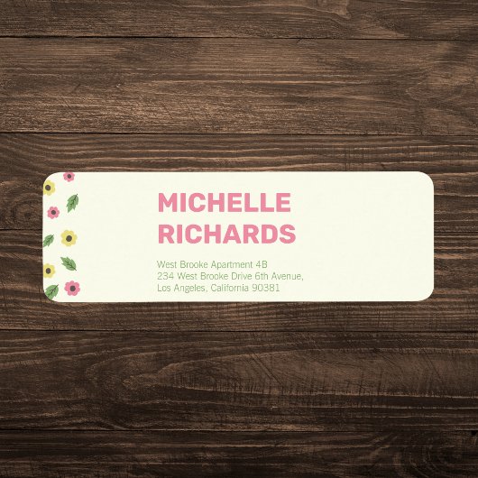 かわいいフローラ ラベル