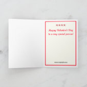 かわいいフワフワのコルギバレンタイン シーズンカード (内部)