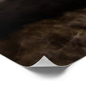 かわいいフワフワのタビー猫 ポスター (角)