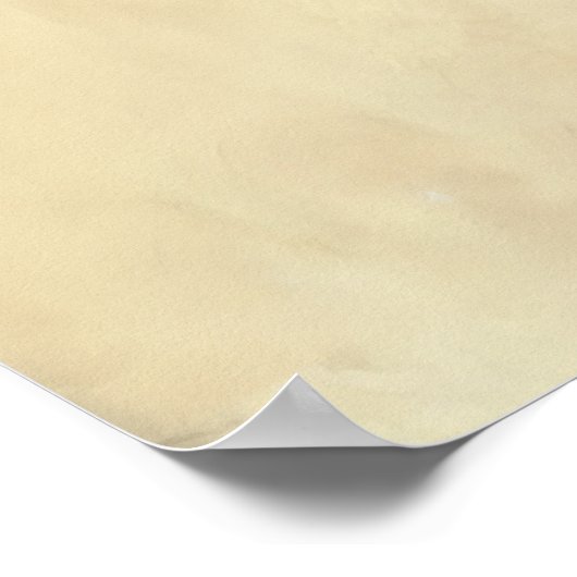 かわいいフワフワのノーフォークテリアアート ポスター (角)