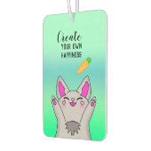 かわいいフワフワのハッピーバニー前向きビベスウィート カーエアーフレッシュナー (左)