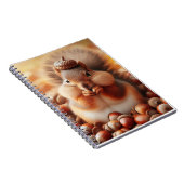 かわいいフワフワのリス ノートブック (右側)