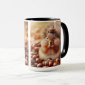 かわいいフワフワのリス マグカップ (正面右)