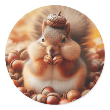 かわいいフワフワのリス