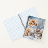 かわいいフワフワの子猫 ノートブック (内部)