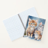 かわいいフワフワの子猫 ノートブック (内部)