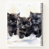 かわいいフワフワの子猫 ノートブック (裏面)