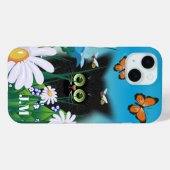 かわいいフワフワの子猫inデイジー草原 Case-Mate iPhoneケース (裏面 (横))