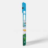 かわいいフワフワの子猫inデイジー草原 Case-Mate iPhoneケース (裏面 / 左)