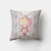 かわいいフワフワの怪物 クッション (裏面)