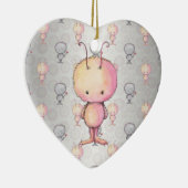 かわいいフワフワの怪物 セラミックオーナメント (右)