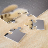 かわいいフワフワの猫ベビー ジグソーパズル (側面)